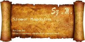 Szomor Magdolna névjegykártya